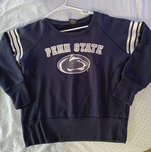 Campus Heritage Woman Sequin Penn State University Medium Shirt Blue White